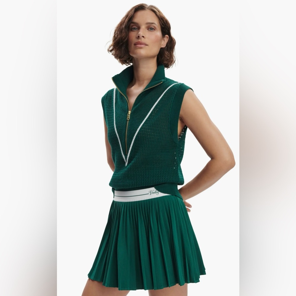 Varley Clemency Mid Rise Skort • Forest green • Sold Out • NWT • Size S